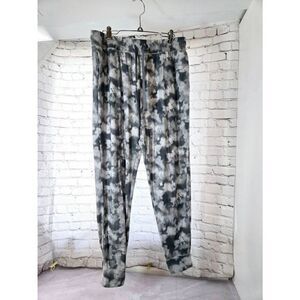 Jaclyn Apparel Womens Size Large Grey Tie Dye Jogger Lounge Pants